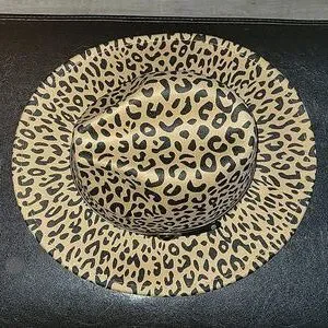 Brim Fedora Milani Fedora Hats Milani Accessories Animal Print - Main Image